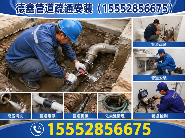 济南德鑫管道疏通安装展示图